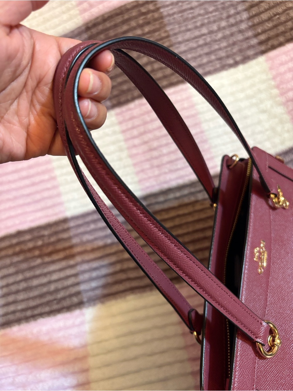 Coach Kailey Leather Carryall with Gold Hardware - Picture 9 of 15